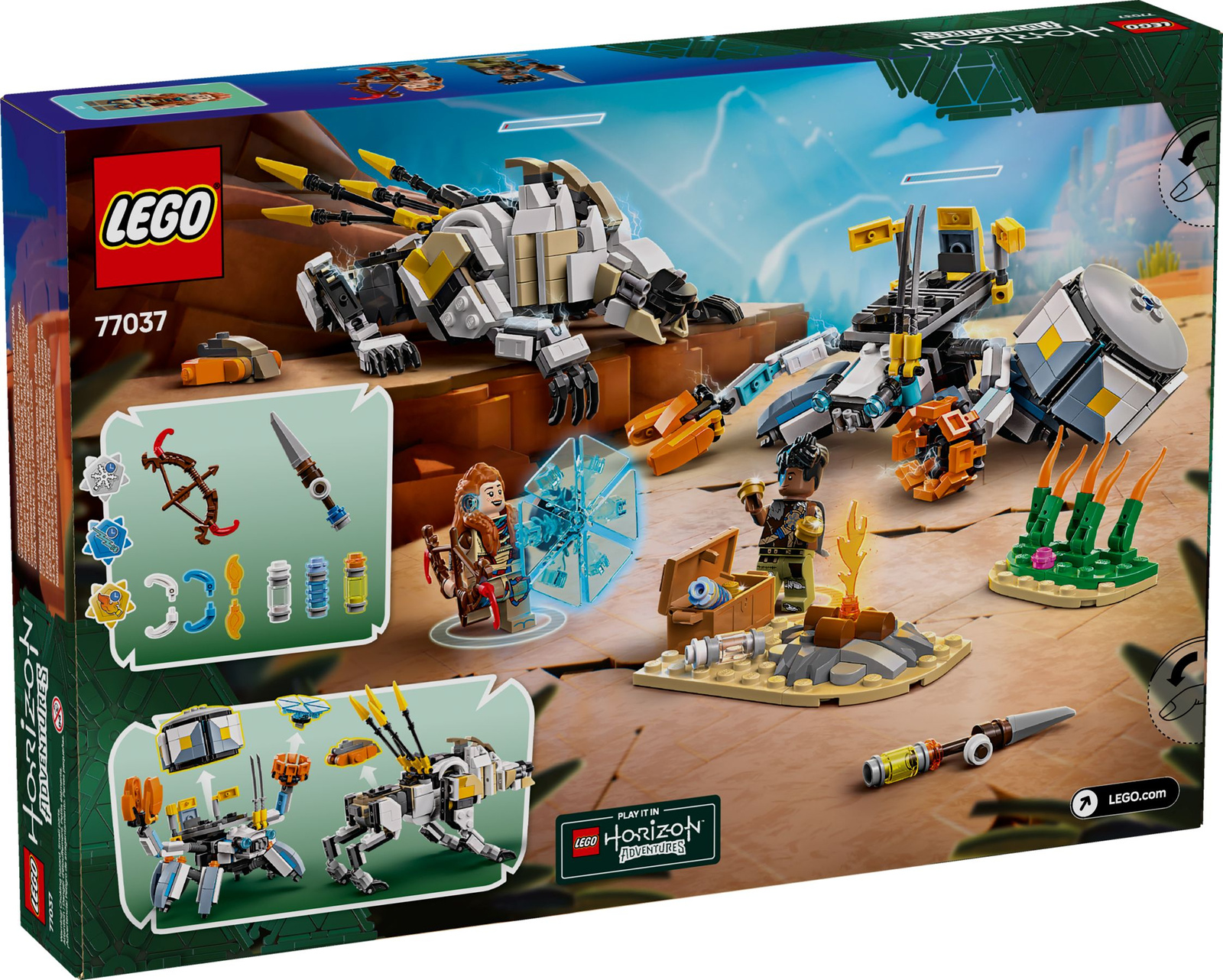 Lego Horizon Adventures  77037 Aloy i Varl kontra krabołaz i piłoząb