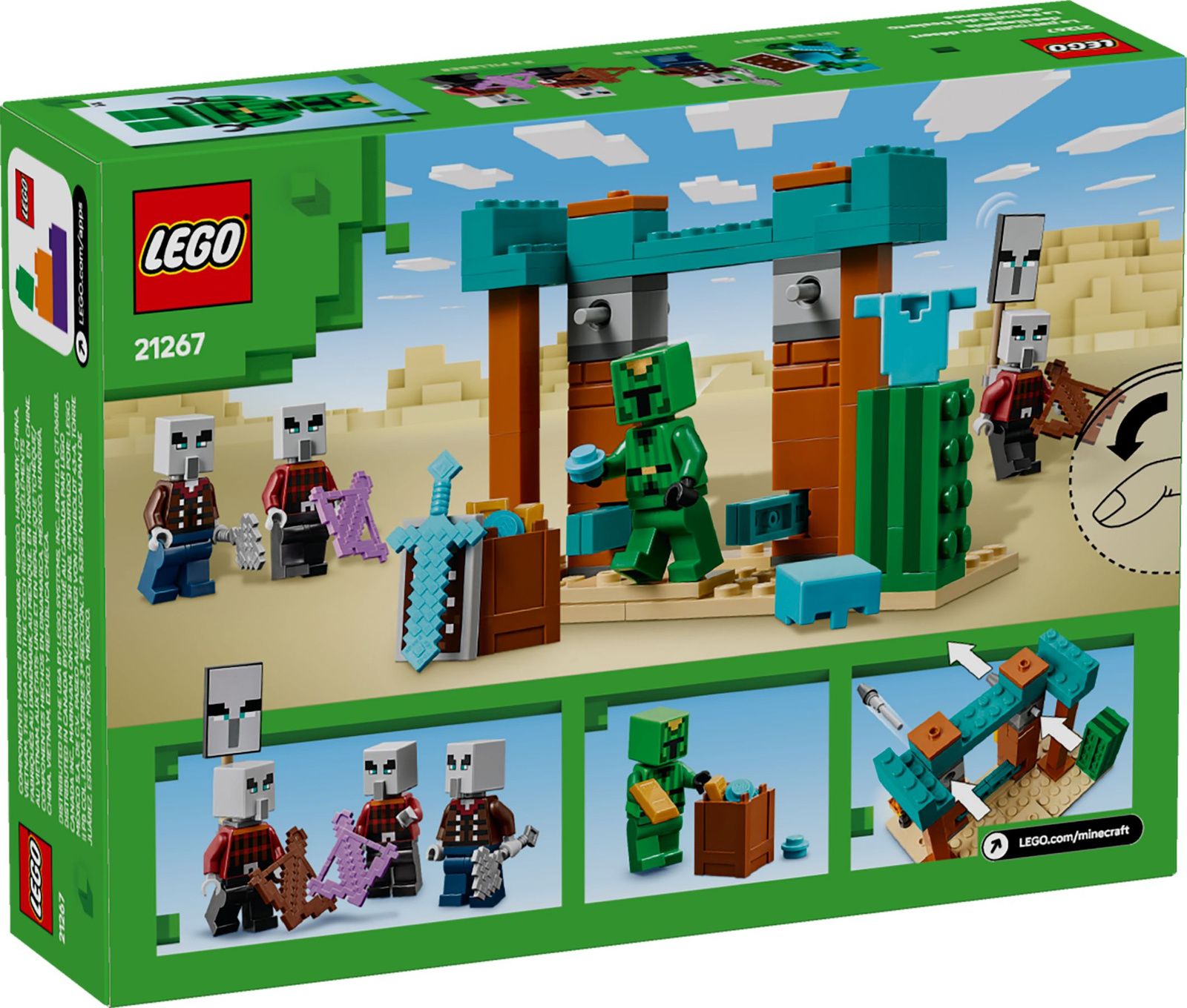 Lego Minecraft 21267 Pustynny patrol złosadników