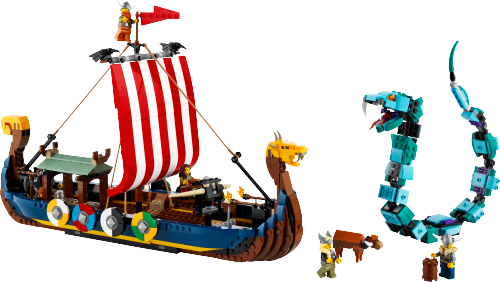 LEGO CREATOR Statek wikingów i wąż z Midgardu 31132