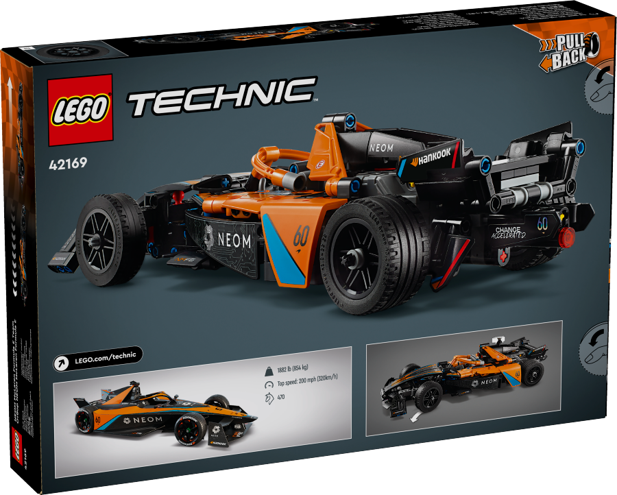 LEGO TECHNIC NEOM McLaren Formula E Race Car 42169