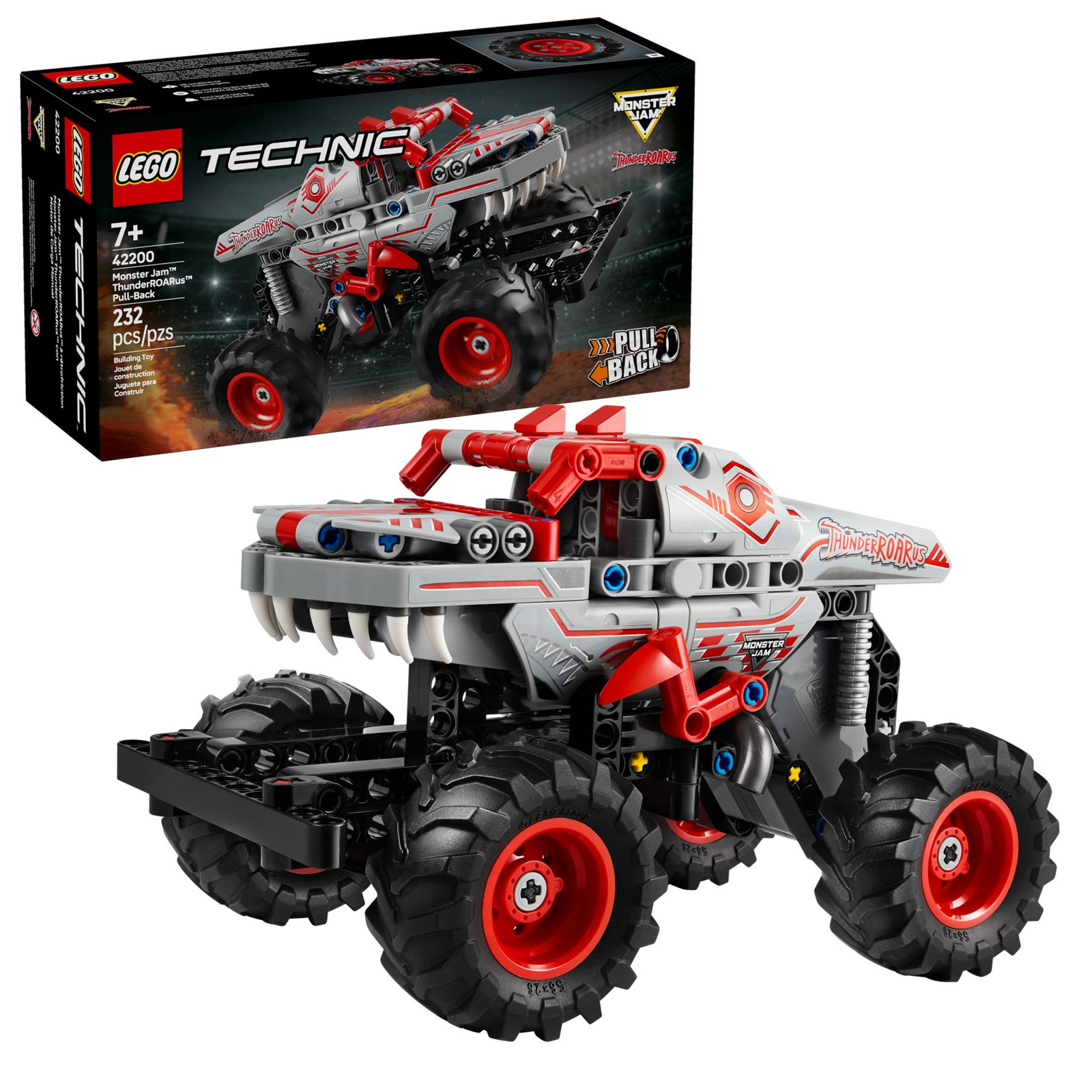 Lego Technic 42200 Monster Jam ThunderROARus z napędem typu pull-back