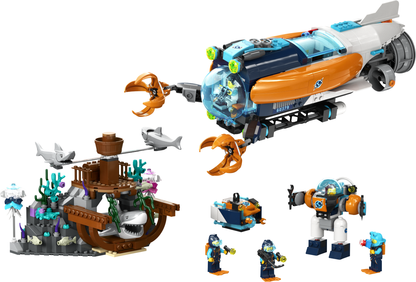 LEGO CITY Łódź podwodna badacza dna morskiego 60379