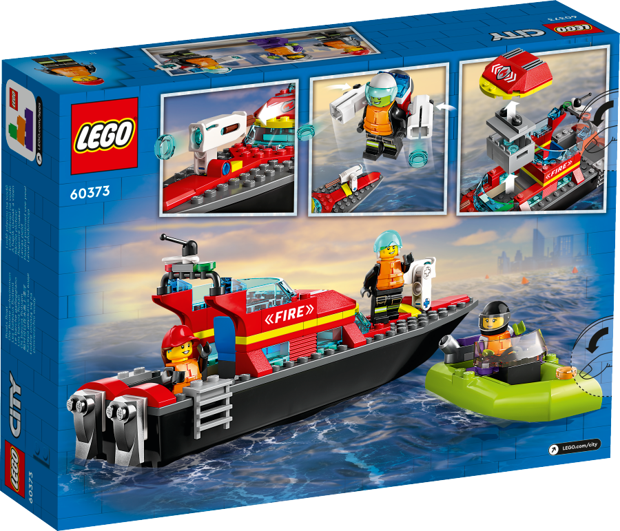 LEGO CITY Łódź strażacka 60373
