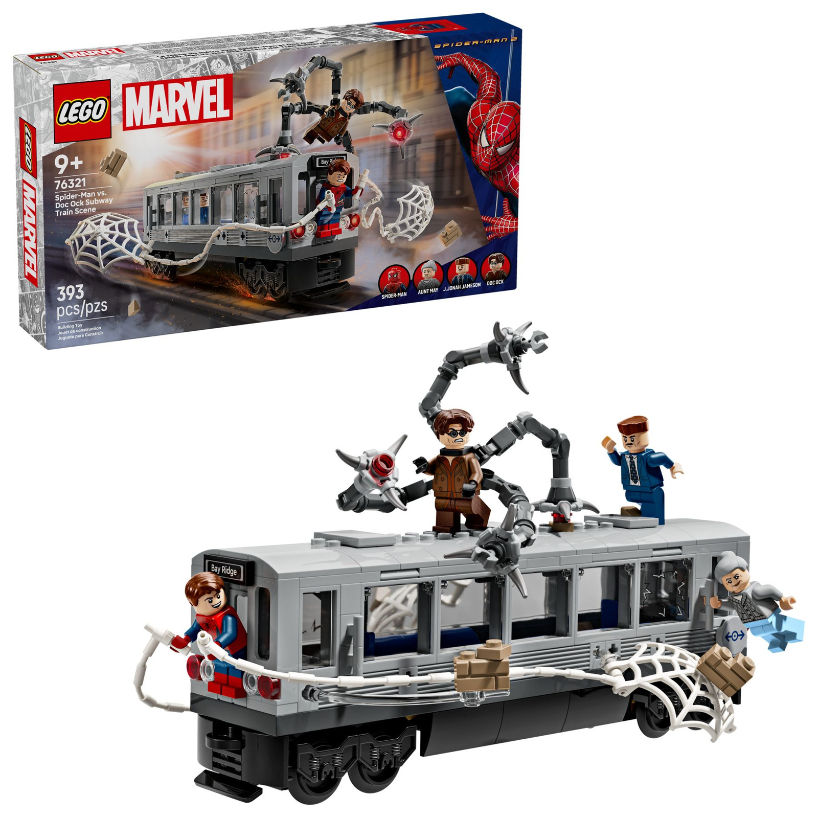Lego Super Heroes 76321 Spider-Man kontra Doc Ock scena w metrze