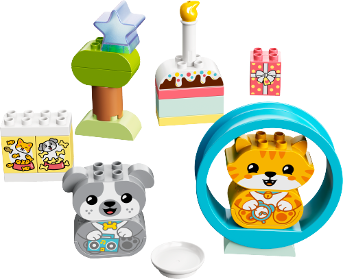 LEGO DUPLO Mój pierwszy szczeniak i kotek z odgłosami 10977