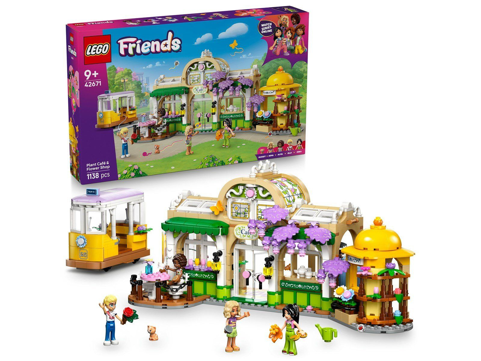 Lego Friends 42671 Zielona kawiarnia i kwiaciarnia
