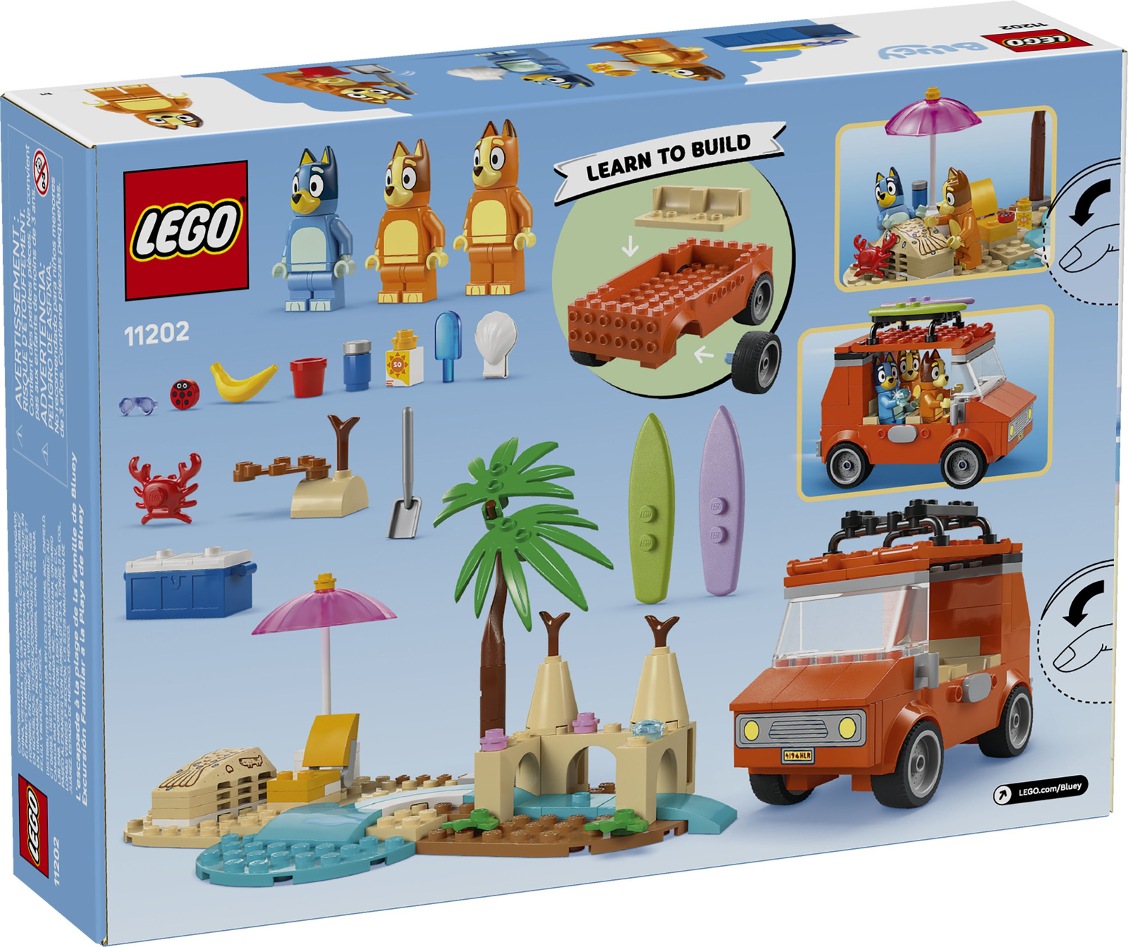 Lego Bluey 11202 Blue i rodzinna wycieczka samochodem