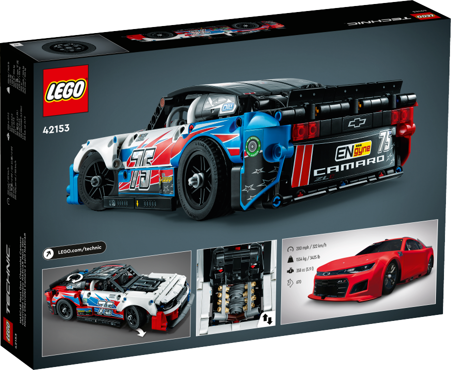 LEGO TECHNIC Nowy Chevrolet Camaro ZL1 z serii NASCAR 42153