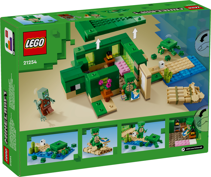 LEGO MINECRAFT Domek na plaży żółwi 21254