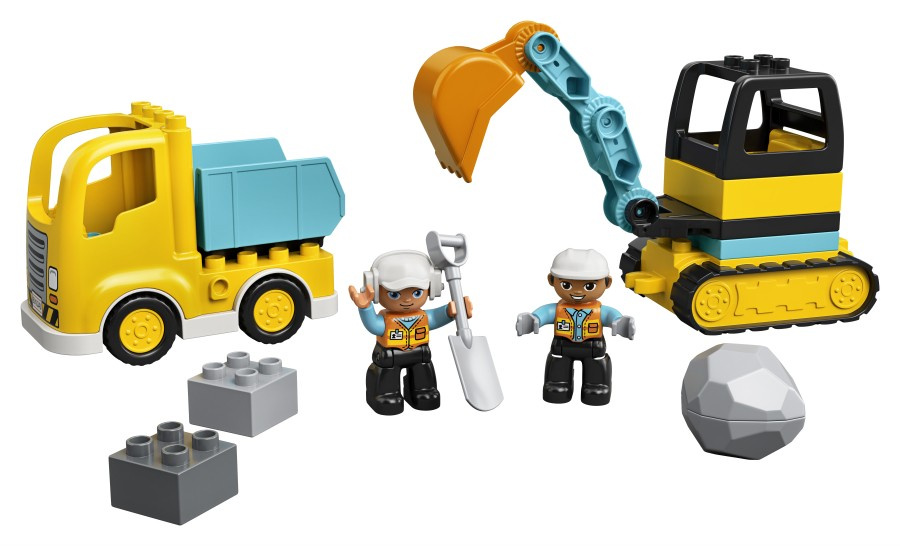 LEGO DUPLO Ciężarówka i koparka gąsienicowa 10931