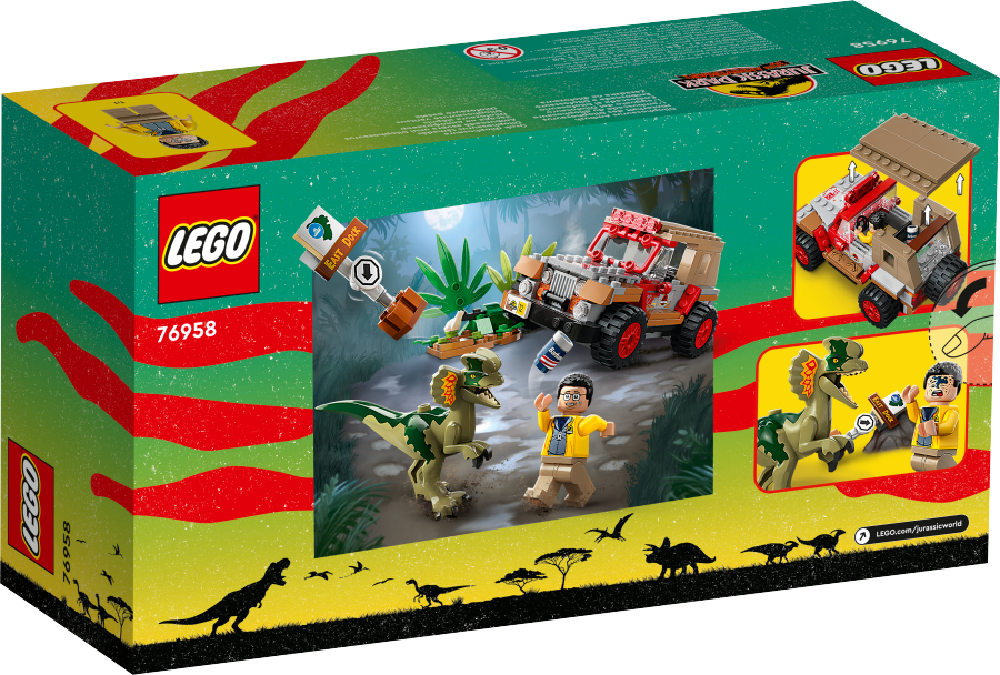 LEGO JURASSIC WORLD Zasadzka na dilofozaura 76958
