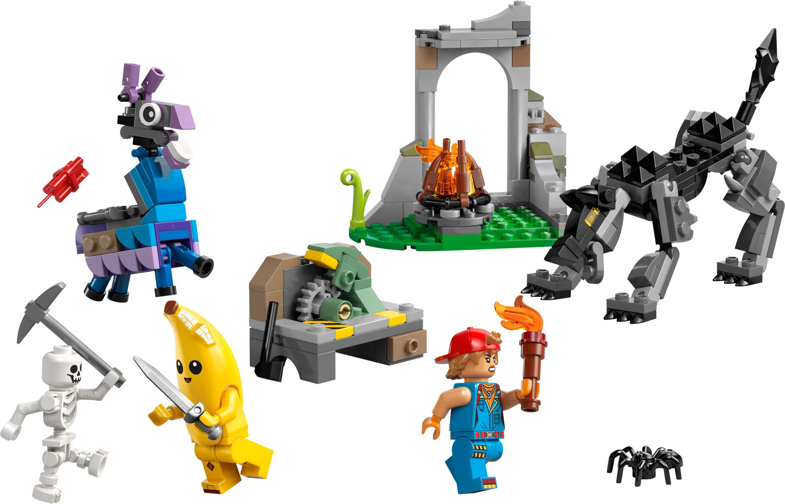 Lego Fortnite 77075 Skórek i Iskra oraz obóz