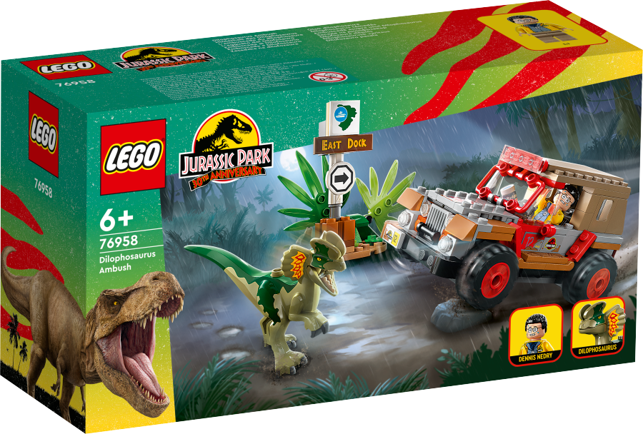 LEGO JURASSIC WORLD Zasadzka na dilofozaura 76958