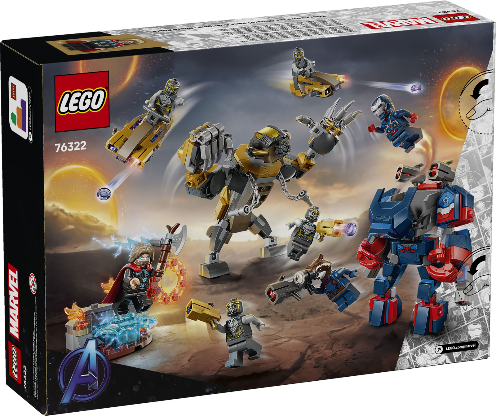 Lego Super Heroes 76322 Avengers: Koniec gry Thor kontra Chitauri