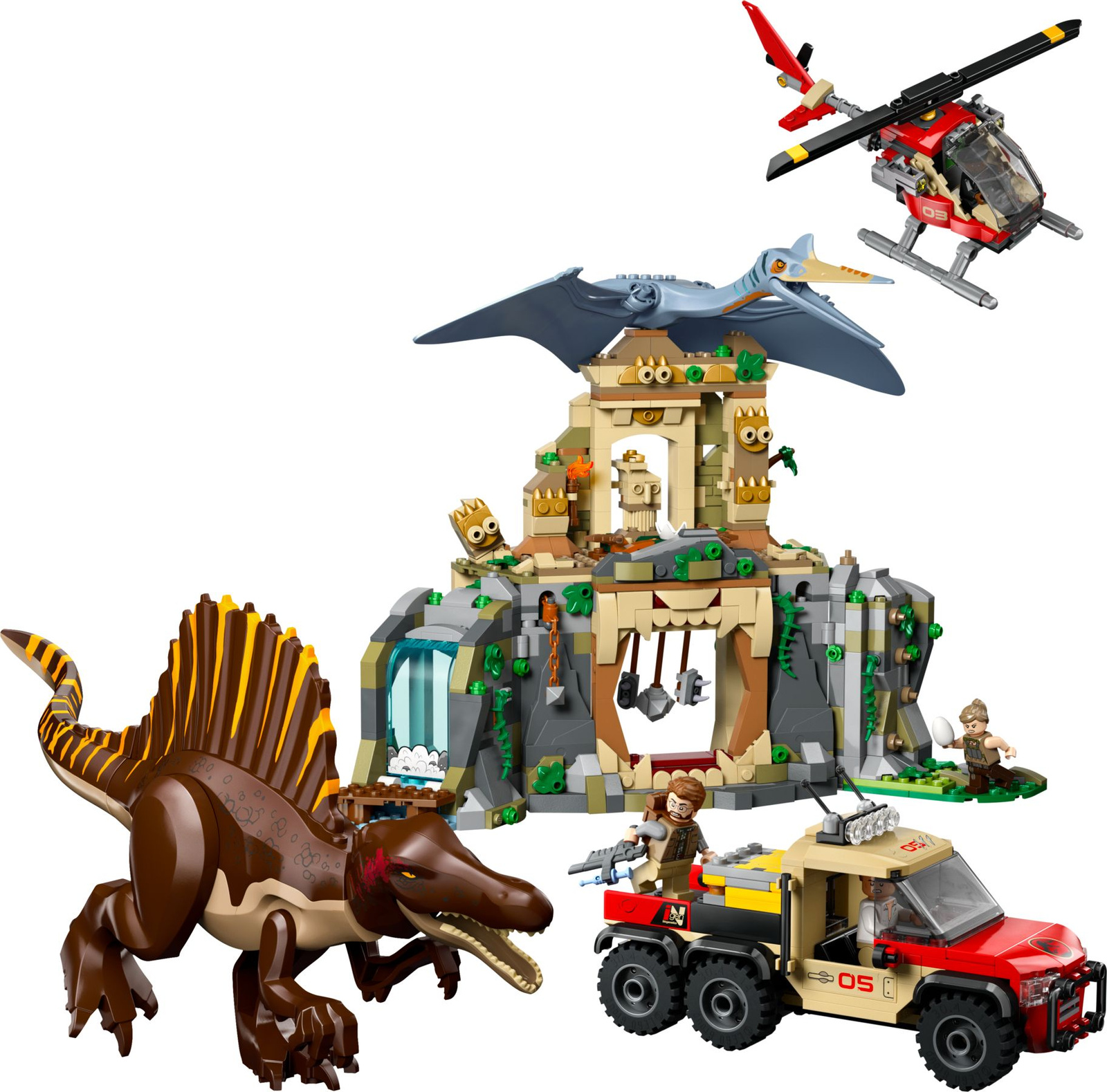 Lego Jurassic World 76976 Powietrzna misja z kecalkoatlem i spinozaurem