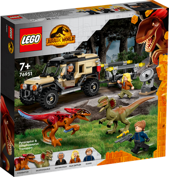 LEGO JURASSIC WORLD Transport pyroraptora i dilofozaura 76951