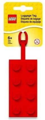 Zawieszka LEGO 52002 klocek czerwony na bagaż