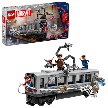 Lego Super Heroes 76321 Spider-Man kontra Doc Ock scena w metrze