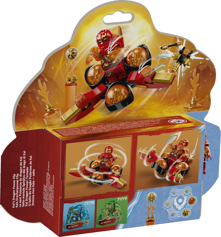 LEGO NINJAGO Smocza moc Kaia — salto spinjitzu 71777