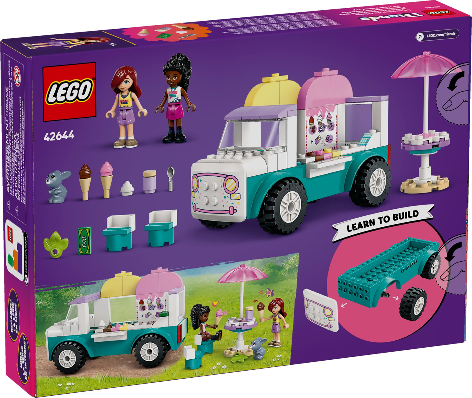 Lego Friends 42644 Furgonetka z lodami w mieście Heartlake