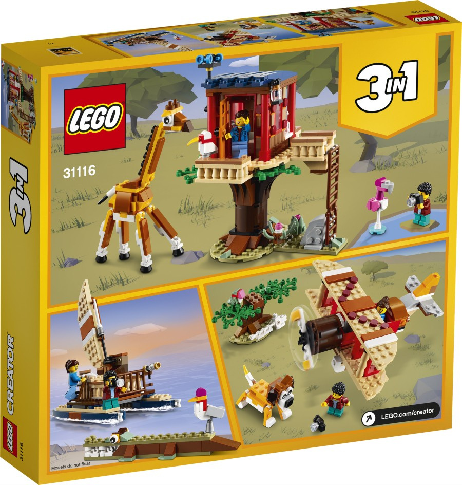 LEGO CREATOR  Domek na drzewie na safari 31116