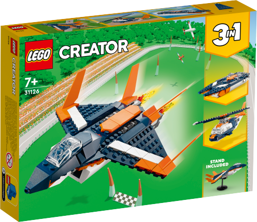 LEGO CREATOR Odrzutowiec naddźwiękowy 31126