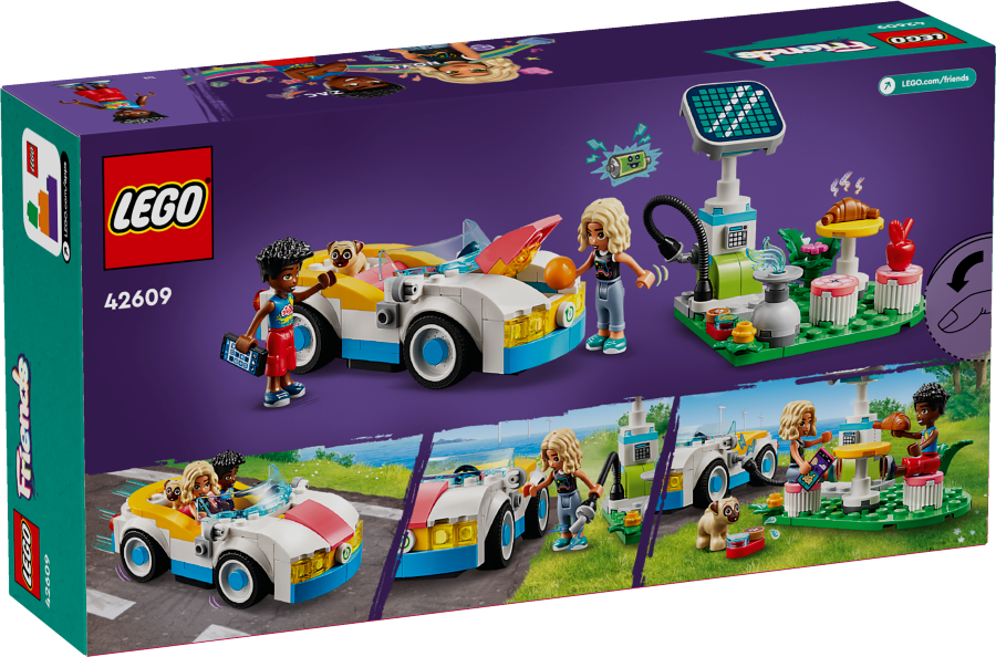 LEGO FRIENDS Samochód elektryczny i stacja ładująca 42609