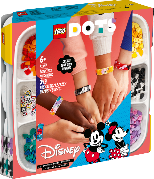 LEGO DOTS Miki i przyjaciele — megazestaw bransoletek 41947