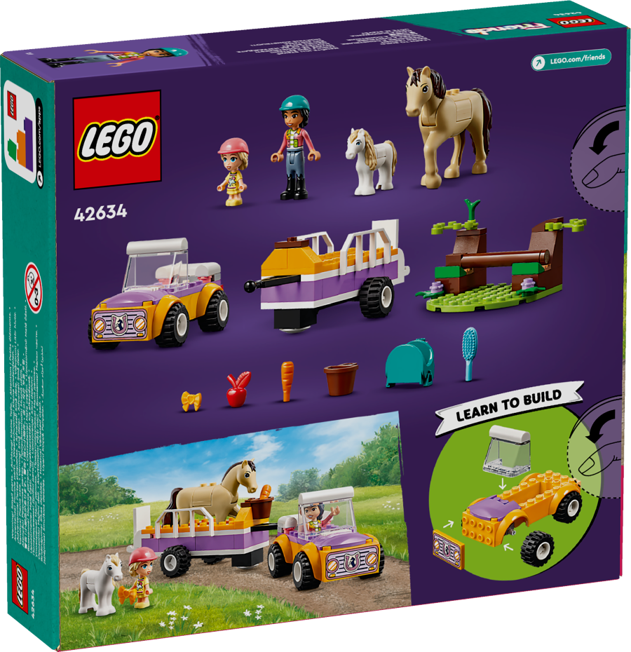 LEGO FRIENDS Przyczepka dla konia i kucyka 42634