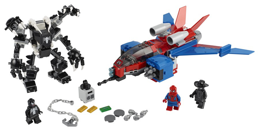 LEGO SUPER HEROES  Pajęczy odrzutowiec kontra mech Venoma 76150