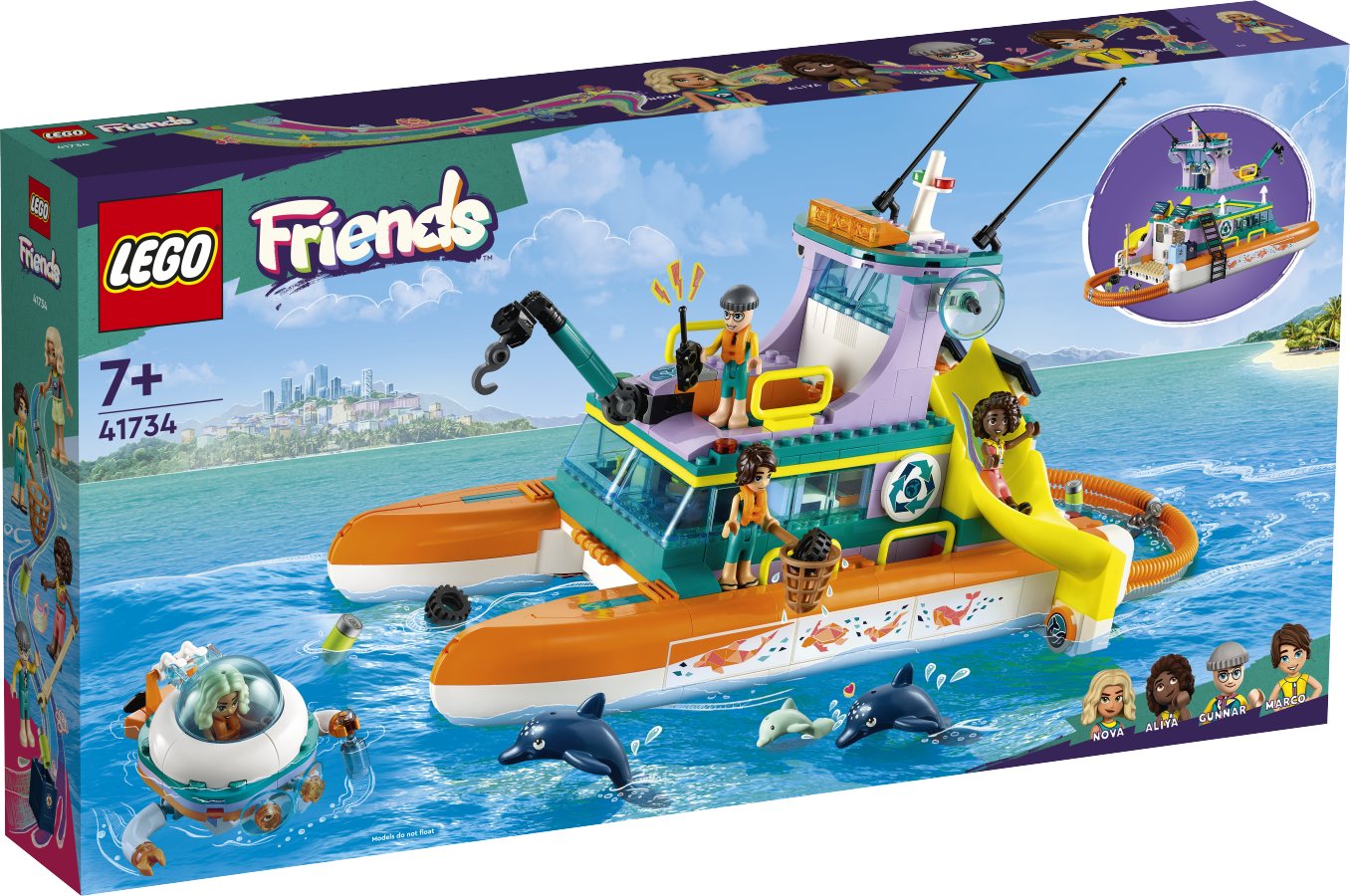 LEGO FRIENDS Morska łódź ratunkowa 41734