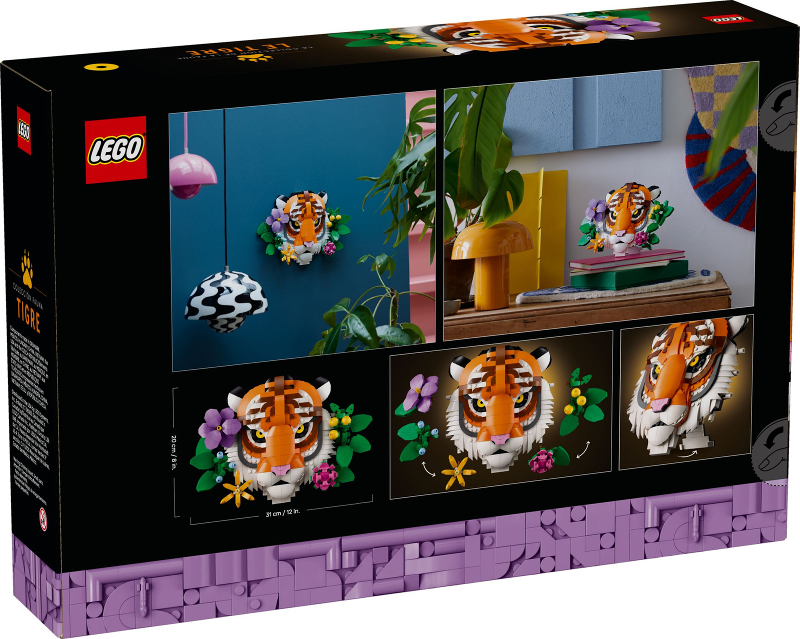 Lego Art 31217 Kolekcja zwierząt — tygrys