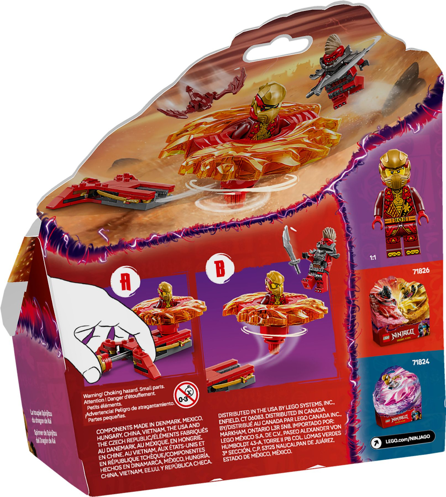 Lego Ninjago 71823 Smoczy spinner Spinjitzu Kaia