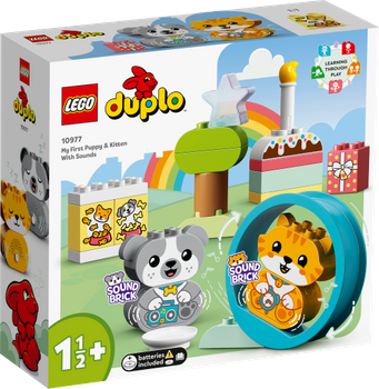 LEGO DUPLO Mój pierwszy szczeniak i kotek z odgłosami 10977
