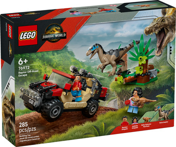 Lego Jurassic World 76972 Ucieczka terenówką przed raptorem
