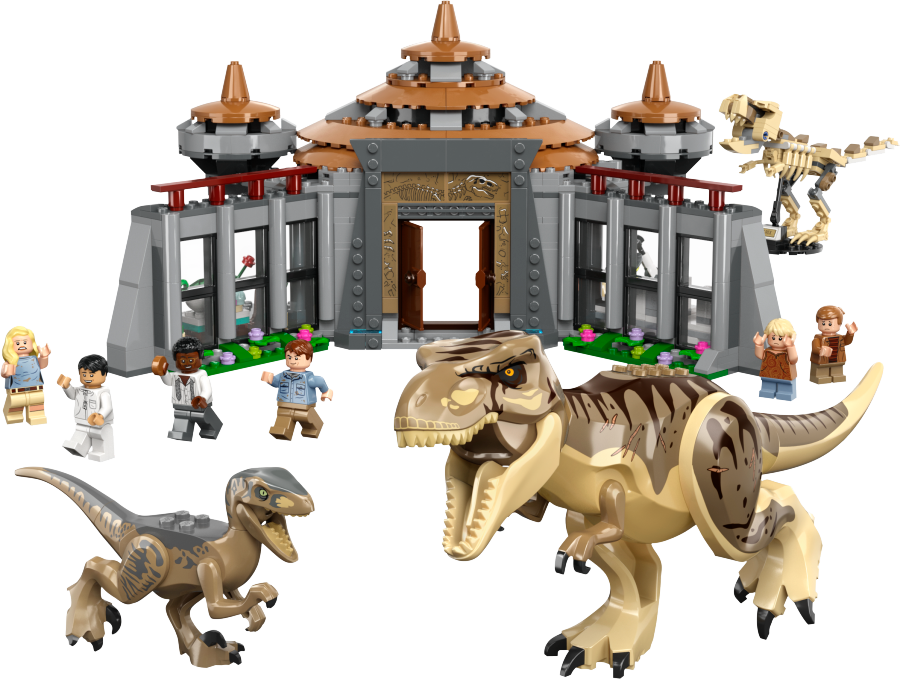 LEGO JURASSIC WORLD Centrum dla odwiedzających: atak tyranozaura i raptora 76961