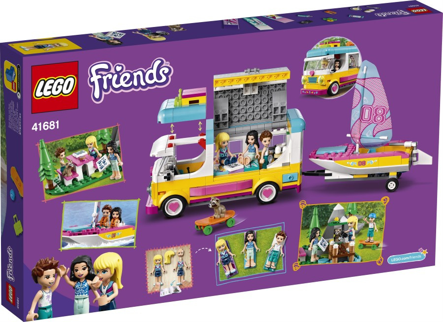 LEGO FRIENDS Leśny mikrobus kempingowy i żaglówka   41681