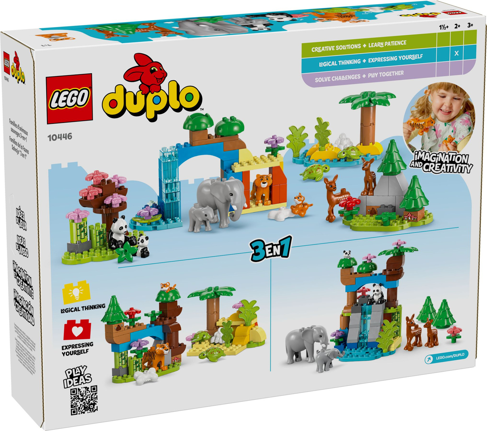 Lego Duplo 10446 Rodziny dzikich zwierząt 3 w 1