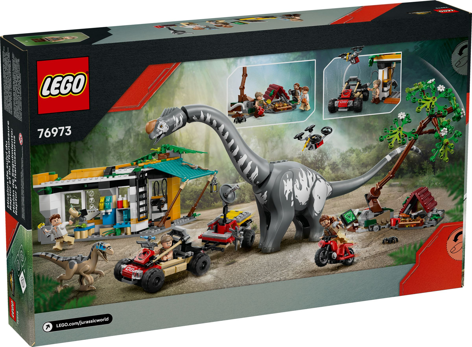 Lego Jurassic World 76973 Na tropie tytanozaura i raptora