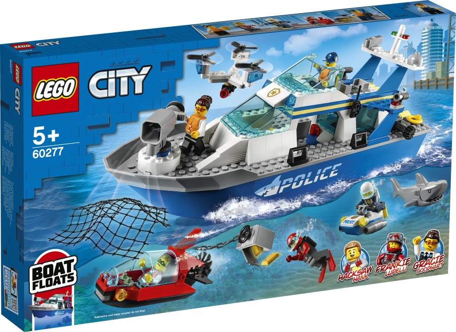LEGO CITY  Policyjna łódź patrolowa 60277