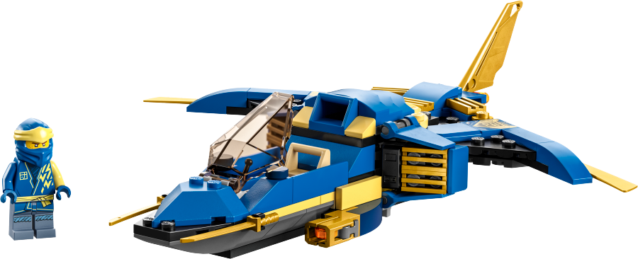 LEGO NINJAGO Odrzutowiec ponaddźwiękowy Jay’a EVO 71784