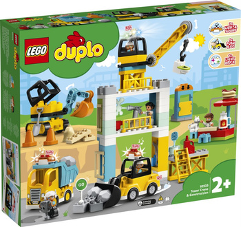 LEGO DUPLO Żuraw wieżowy i budowa 10933