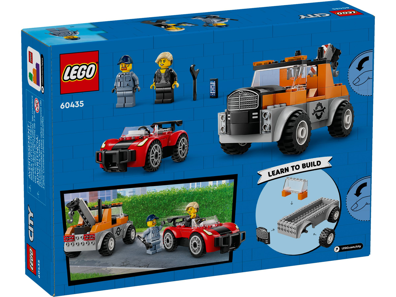 Lego City 60435 Samochód pomocy drogowej i naprawa sportowego auta