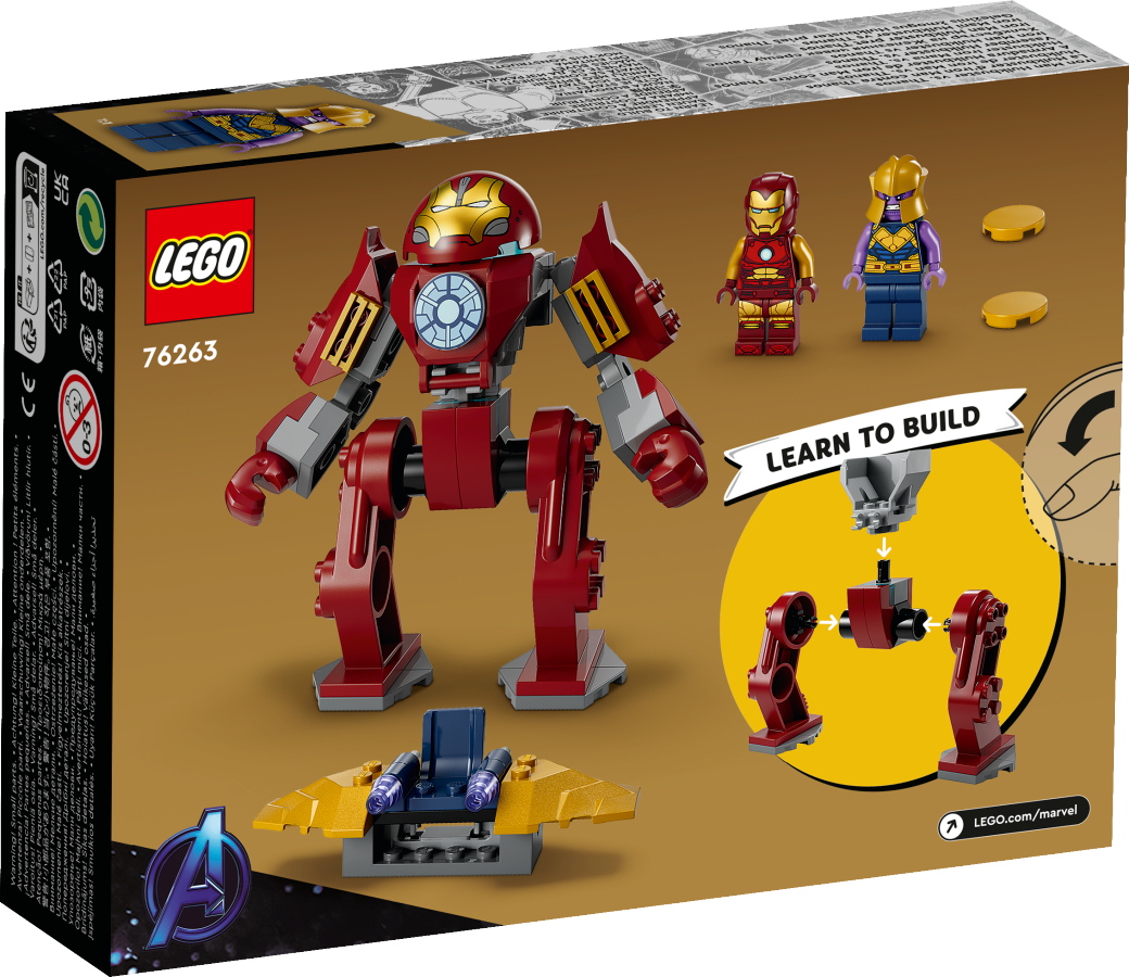 LEGO MARVEL Hulkbuster Iron Mana vs. Thanos 76263