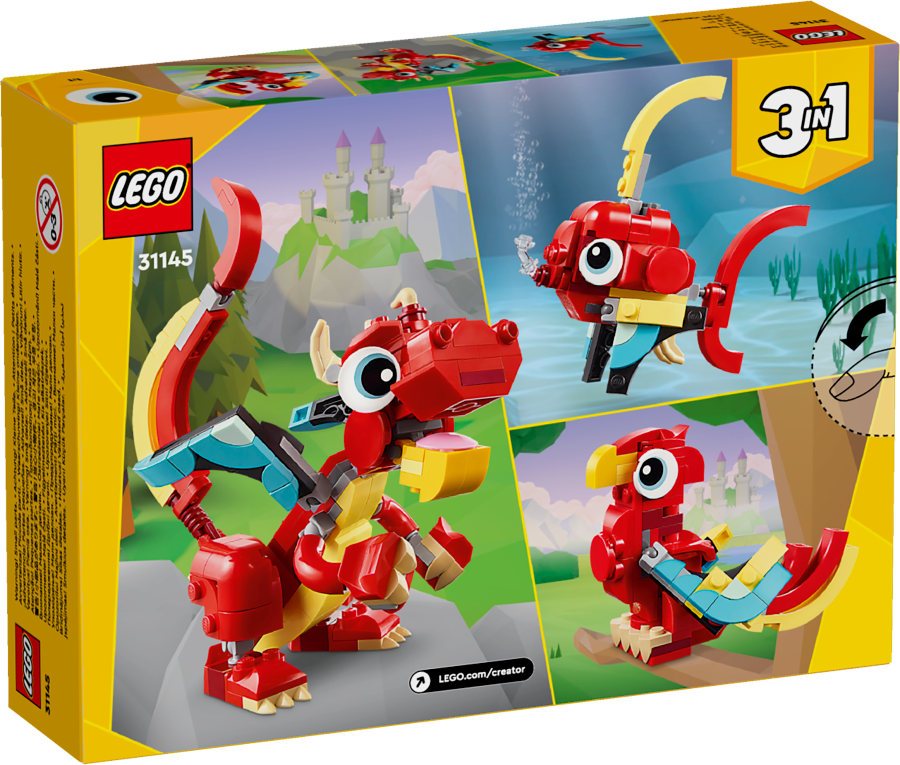 LEGO CREATOR Czerwony smok 31145