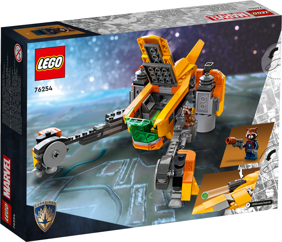 LEGO MARVEL Statek kosmiczny małego Rocketa 76254