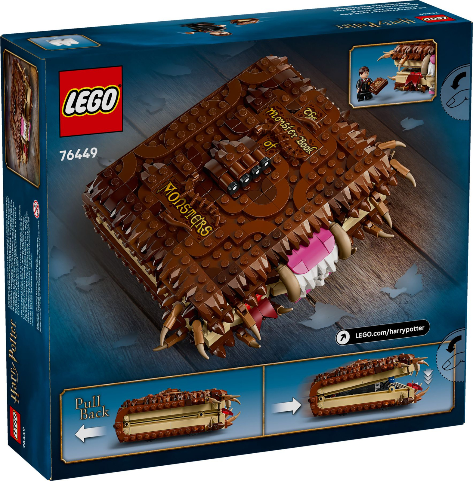 Lego Harry Potter 76449 Potworna księga potworów z zębami