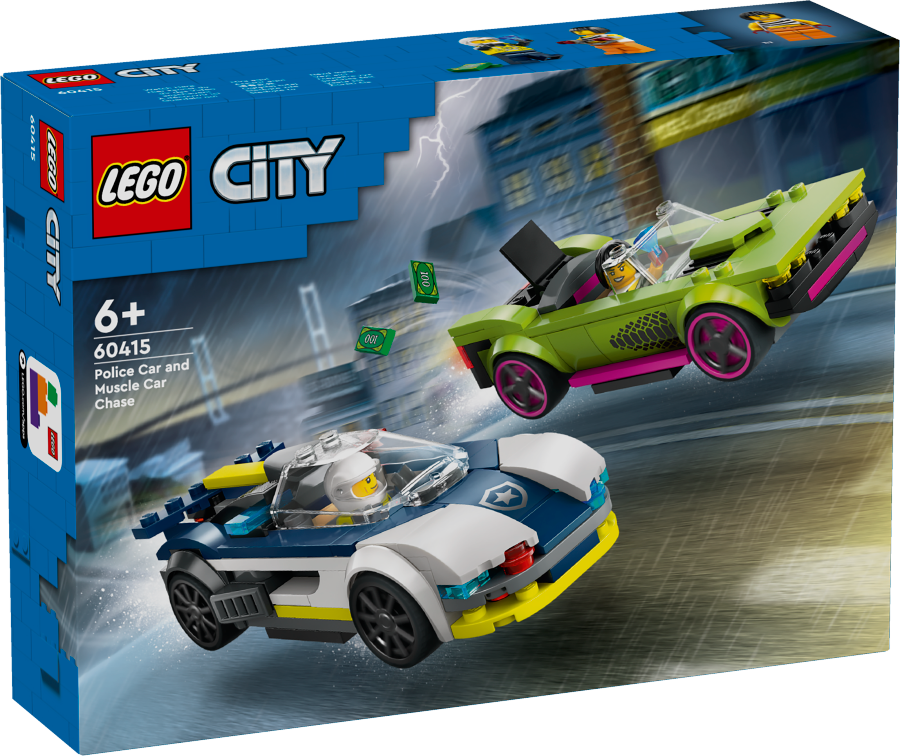 LEGO CITY Pościg radiowozu za muscle carem 60415
