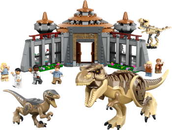 LEGO JURASSIC WORLD Centrum dla odwiedzających: atak tyranozaura i raptora 76961