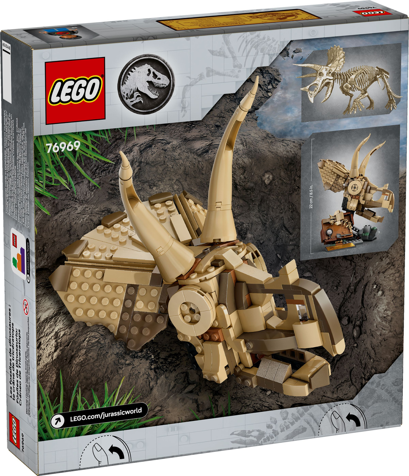 Lego Jurassic World 76969 Czaszka Triceratopsa: Szkielety dinozaurów